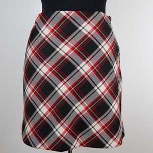 H&M Plaid A-line Short Skirt